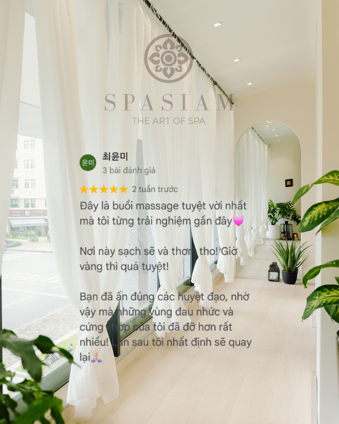 SPASIAM customer testimonial